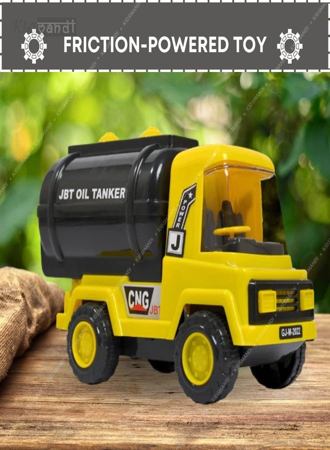 كيدز ماندي لعبة شاحنة نقل النفط الواقعية للأطفال من ماندي | لعبة شاحنة ادفعها وانطلق بها | مركبة بناء ممتعة ومتينة للأطفال - Image 3